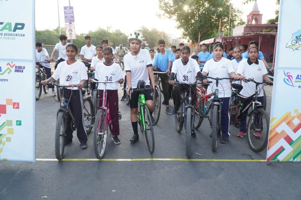 Cycle Rally and ASMITA Khelo India Women Cycling League Organised in Sangrur to Mark World Bicycle Day